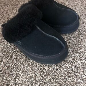 UGG Classic Black Sheepskin Slippers size 8